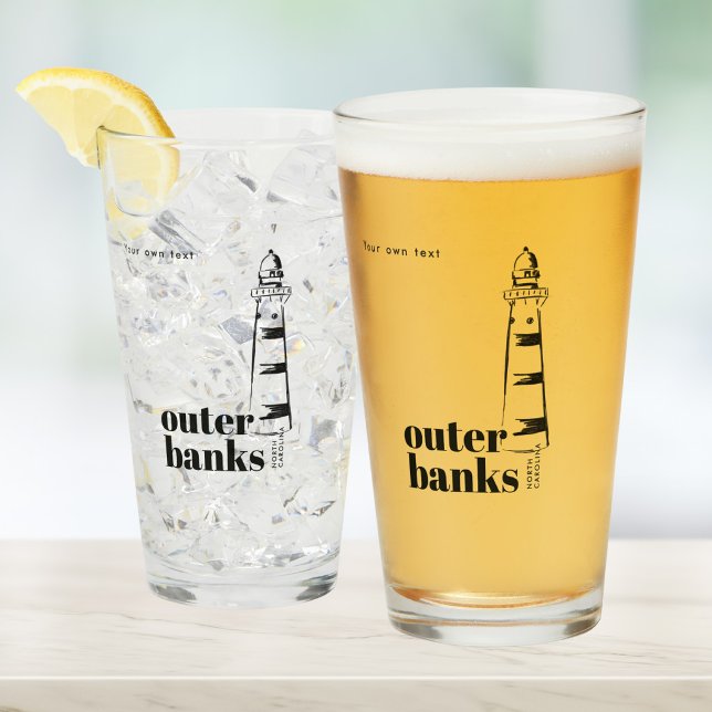 Outer Banks North Carolina Leuchtturm Bier Glas (Von Creator hochgeladen)