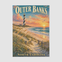 Outer Banks North Carolina Leuchtturm Sonnenunterg