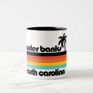 Outer Banks North Carolina Zweifarbige Tasse