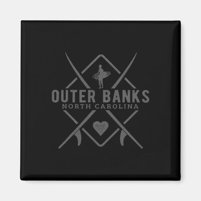 Outer Nks North Carolina Surfen Souvenir Outer Nk Magnet (Vorne)