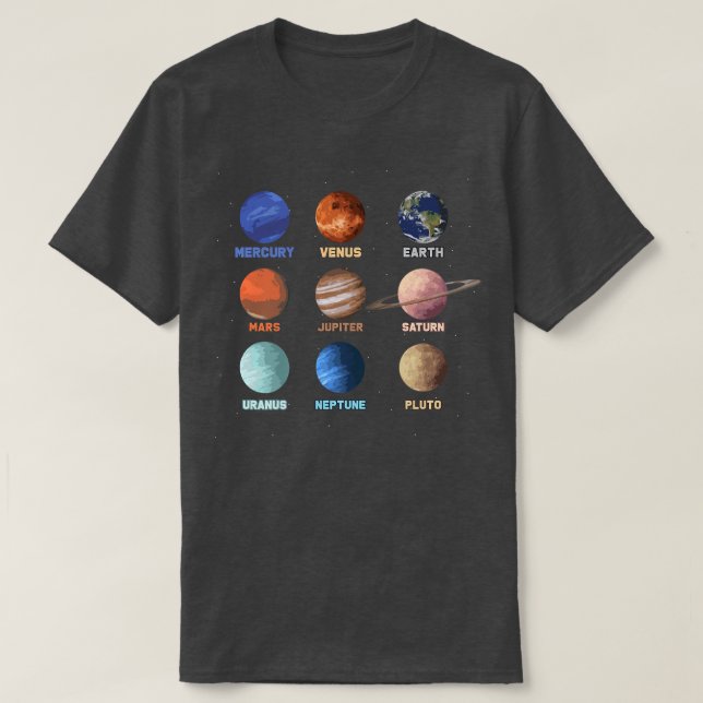 Outer Space Exploration Science Science Fan Premiu T-Shirt (Design vorne)