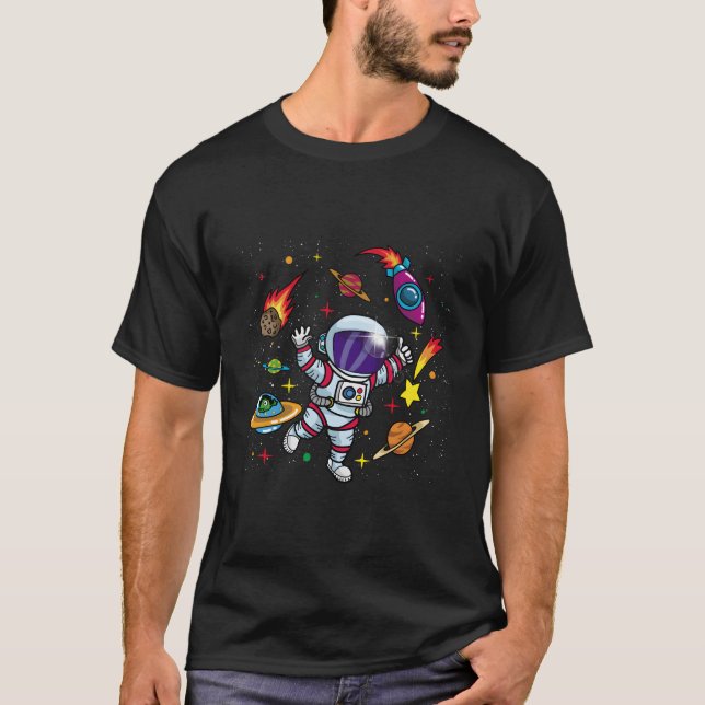 Outer Space For Sci Fi Astronaut T-Shirt (Vorderseite)