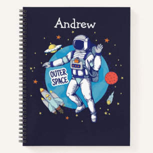 Outer Space Kids Skizze Notizbuch
