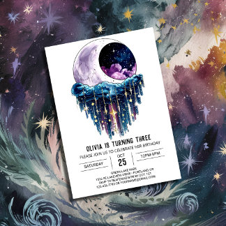 Outerspace Celestis Digital Birthday Einladung