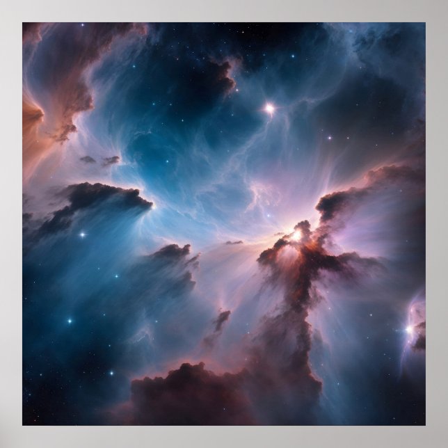 Outerspace Nebel Poster (Vorne)