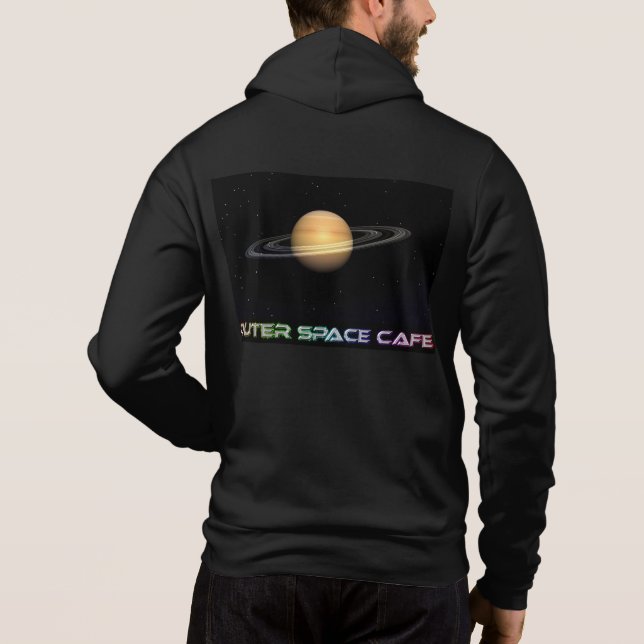 OuterSpaceCafe Saturn Hoodie (Rückseite)
