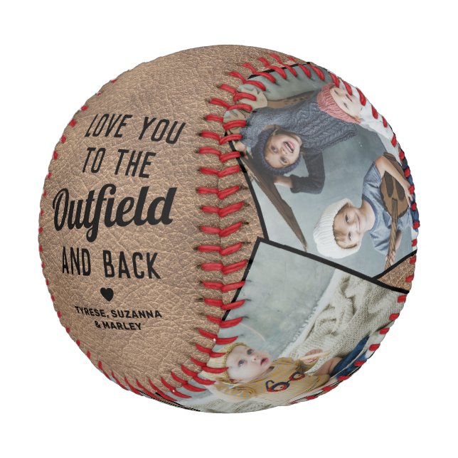 Outfield Kids Photo Collage Baseball (Schrägansicht)