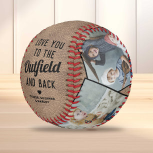 Outfield-Kinder-Fotocollage Baseball