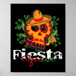 Outfit Cinco De Mayo T-Shirt Fiesta Squad Mexican  Poster