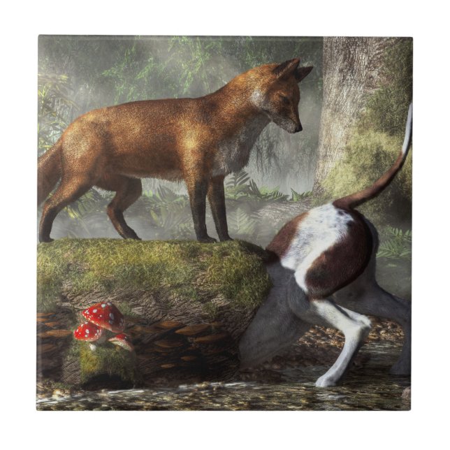 Outfoxed Fliese (Vorderseite)