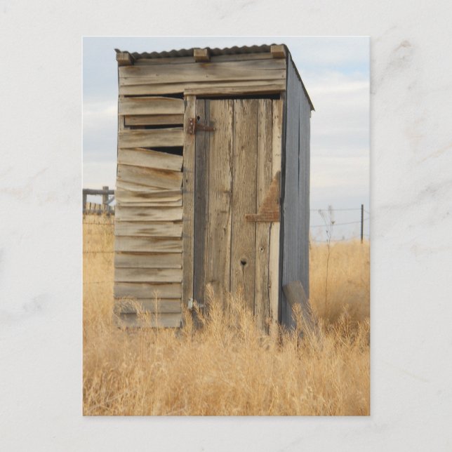 "Outhouse" Postkarte (Vorderseite)