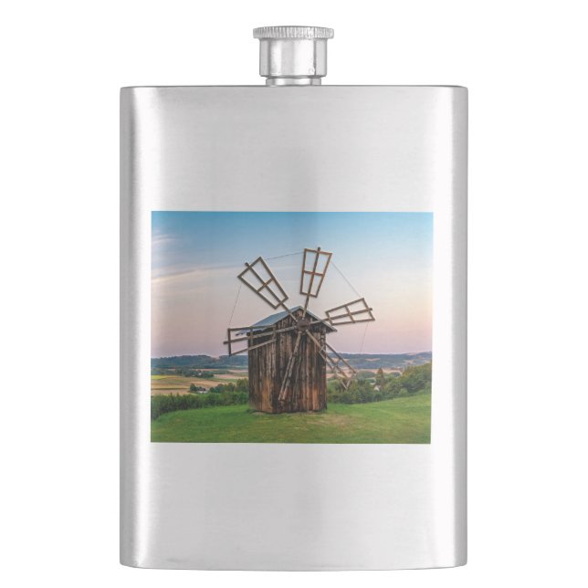 Outhouse Windmill Flachmann (Vorderseite)