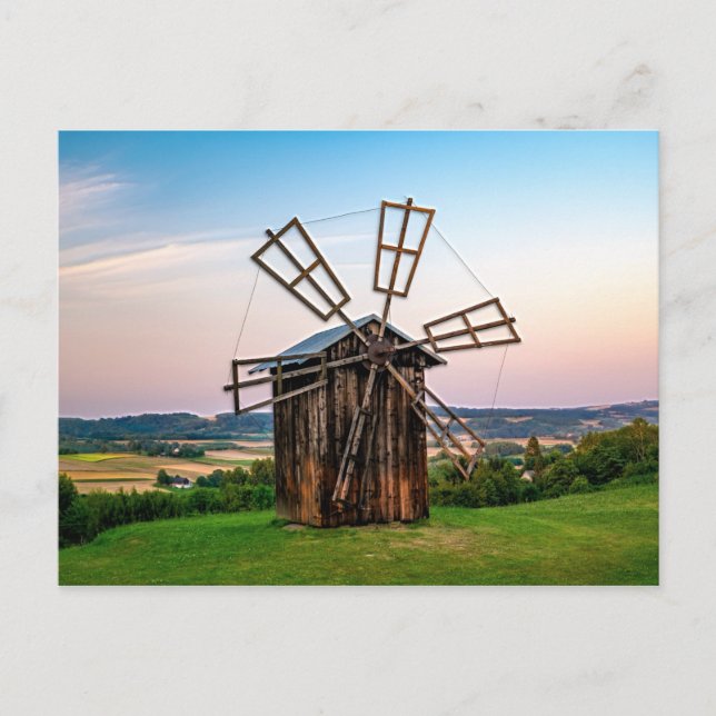 Outhouse Windmill Postkarte (Vorderseite)