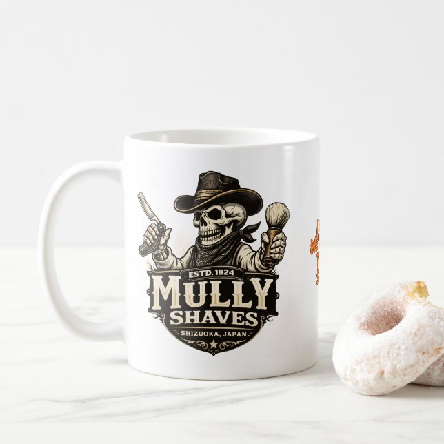 Outlaw Barbershop Tasse (Mit Donut)