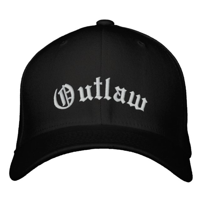 Outlaw-Baseballkappe Bestickte Baseballkappe (Vorderseite)