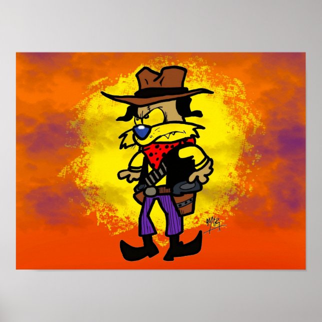 Outlaw Doggo bei Sunset Poster (Vorne)