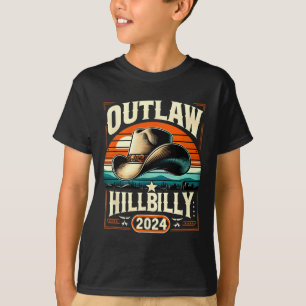 Outlaw Hillbilly 2024 US-Wahltag Cowboy Hat T-Shirt