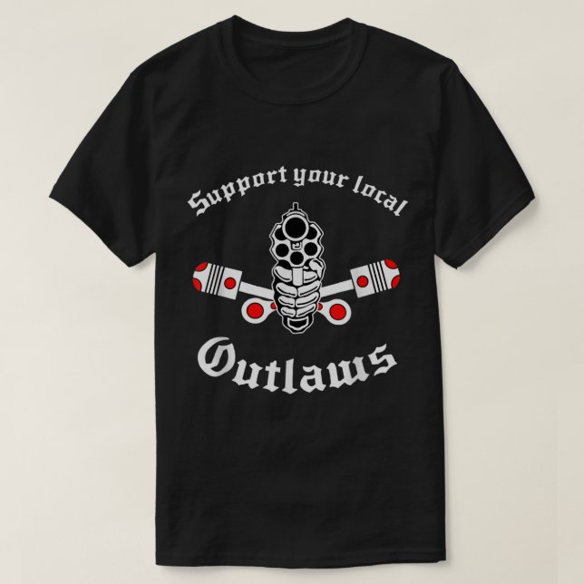 Outlaw mc Support  T-Shirt (Design vorne)