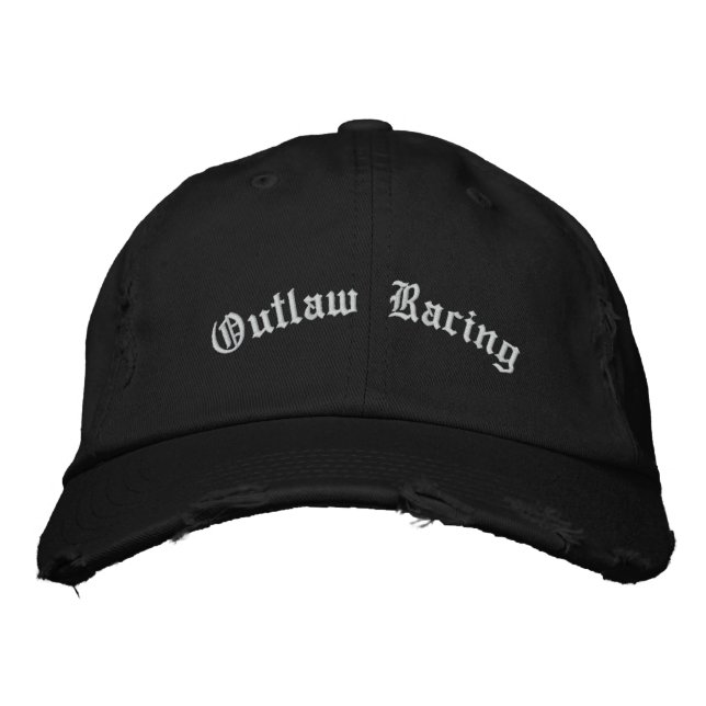 Outlaw Racing Bestickte Kappe (Vorderseite)