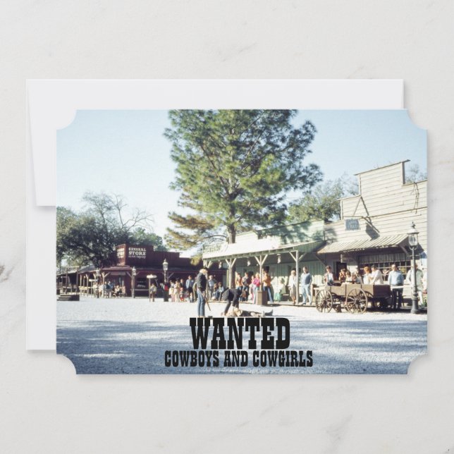 Outlaw Wild West Western Boy Birthday Cowboy Einladung (Vorderseite)