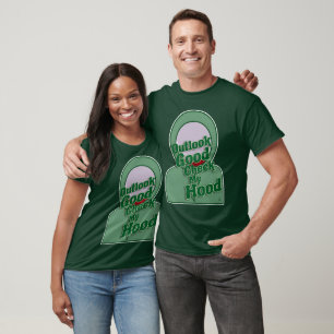 Outlook Guter Karo Mein Cartoon Spaß Kunst T-Shirt