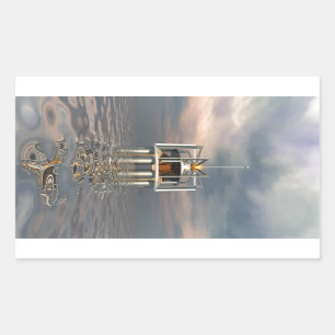 Outpost Rechteckiger Aufkleber