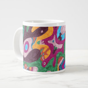 "Outpouring" Abstrakter Kunst Jumbo-Tasse