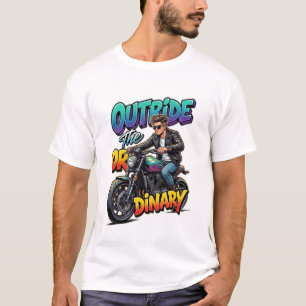Outride The Ordinary Motorrad Männer T-Shirt