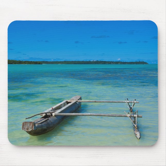 Outrigger-Kanu im Schwarzen Ozean Mousepad (Vorne)