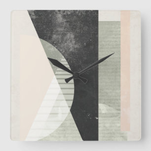 Outside In VI Quadratische Wanduhr