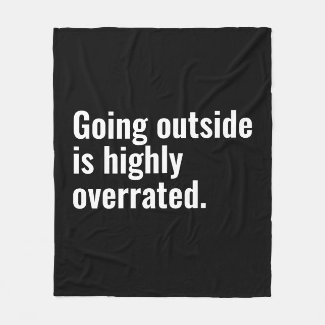 Outside ist ein hochgradig überbewerteter Cooler G Fleecedecke (Vorderseite)