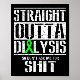 Outta Dialysis Frage mir Blatt Patientenspass Poster