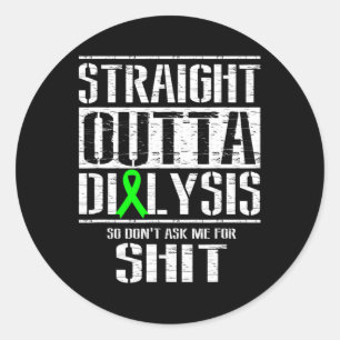 Outta Dialysis Frage mir Blatt Patientenspass Runder Aufkleber