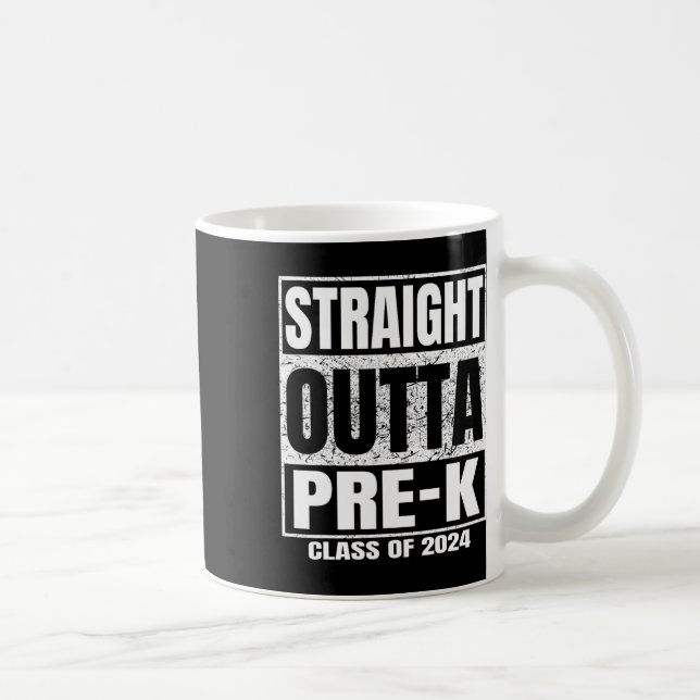 Outta Pre-k School CL of 2024 Funny Abschluss Kaffeetasse (Rechts)