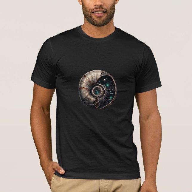OUTTA SPACE — Shell Galaxy Inside T-Shirt (Vorderseite)