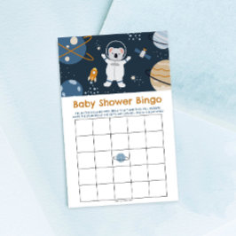 Oututer Space Baby Dusche Bingo Spiel
