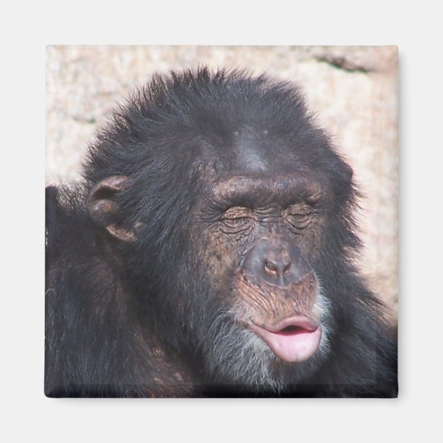 Ouu-ooo-lustiges Gesicht Magnet (Vorne)