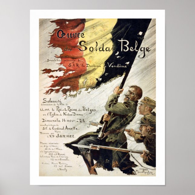 Ouvre du Soldat Belge Poster (Vorne)