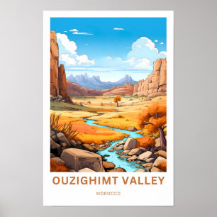 Ouzighimt Valley Marokko Reisen Print Poster