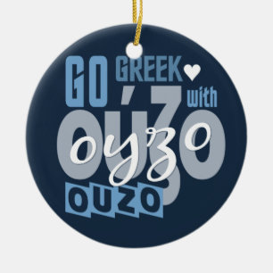 Ouzo Gewohnheitsverzierung Keramik Ornament