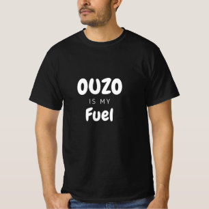 Ouzo ist mein Brennstoff - Geschenke für Griechen T-Shirt