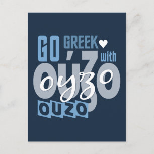 Ouzo Postkarte, anpassen Postkarte
