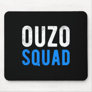Ouzo Squad Funny Ouzo Griechischer Ostern Cinco De Mousepad