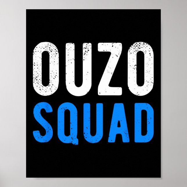 Ouzo Squad Funny Ouzo Griechischer Ostern Cinco De Poster (Vorne)