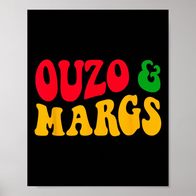 Ouzo und Margs Funny Cinco de Mayo griechisch-orth Poster (Vorne)