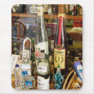 Ouzo und metaxa Alkohol Mousepad