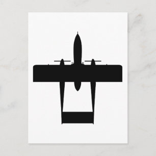 OV10 Bronco-Silhouette Postkarte
