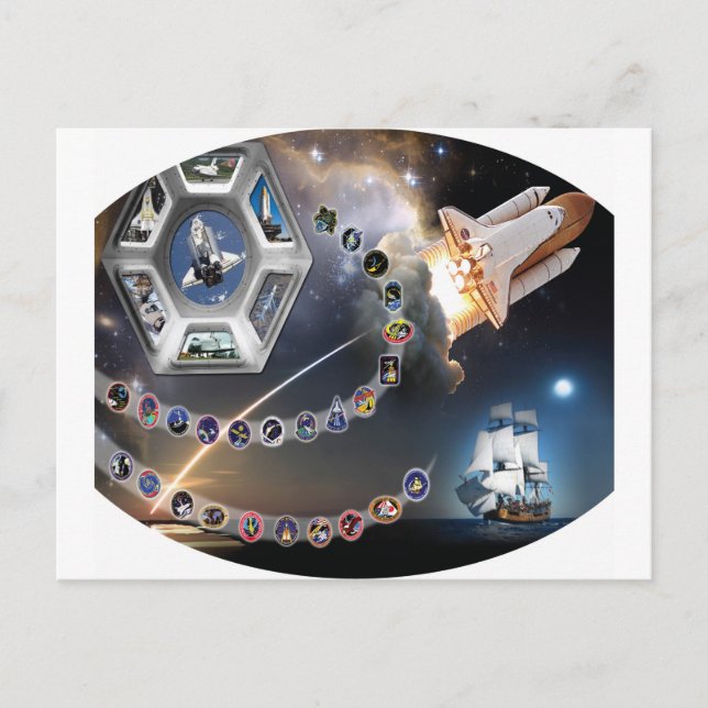OV 105 Endeavour Postkarte (Vorderseite)