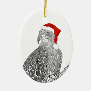 Oval Adler Santa Ornament Sub Adult E9 kommt ZUHAU