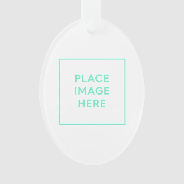 Oval Akronylic Ornament (Vorderseite)